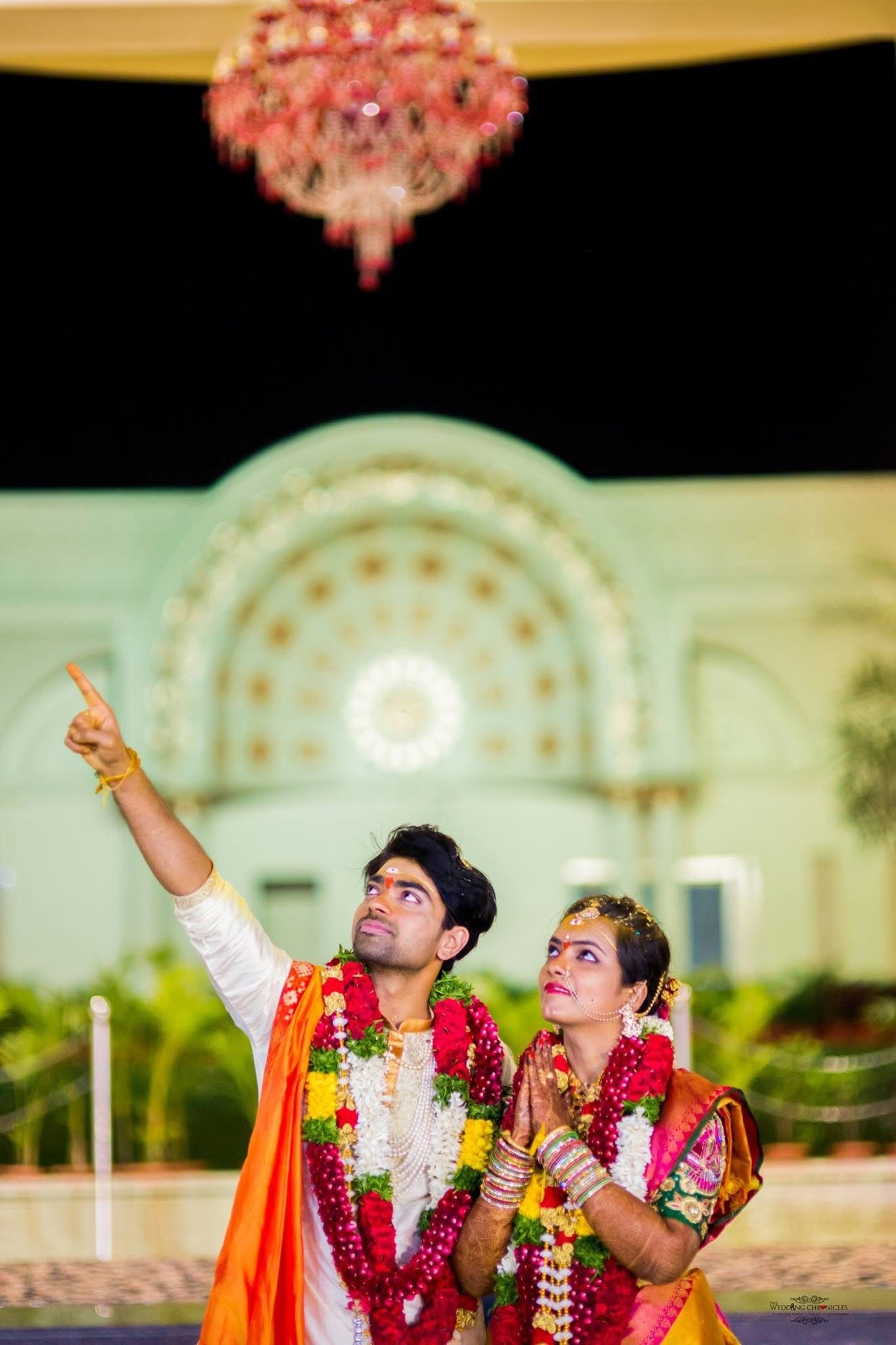 Shashank and Deepti on their South Indian wedding day — Telugu wedding ceremony with garlands, South Indian family photographer UK Mini Momentz